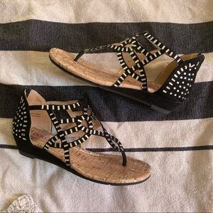 Black Embellished Sandal